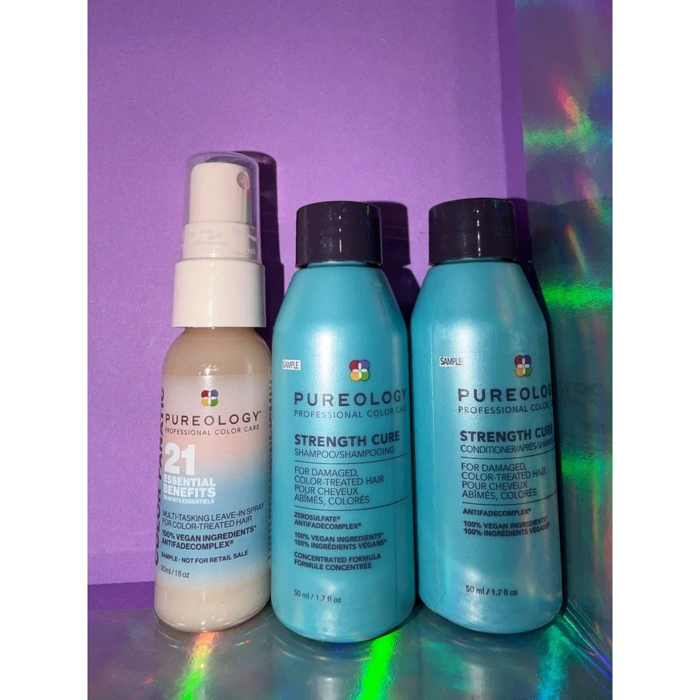 Pureology Strength Cure Shampoo Conditioner Color Fanatic travel hair care set